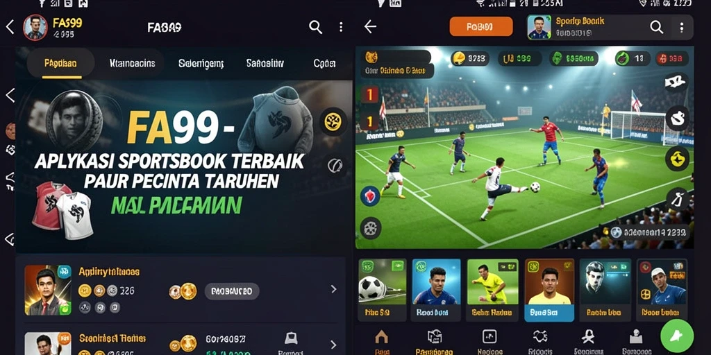 Tampilan gameplay taruhan olahraga yang menarik di FA99.