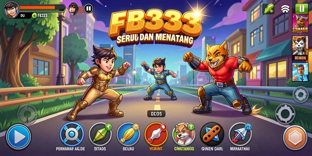 Tampilan seru gameplay FB333 dalam aksi Arcade.