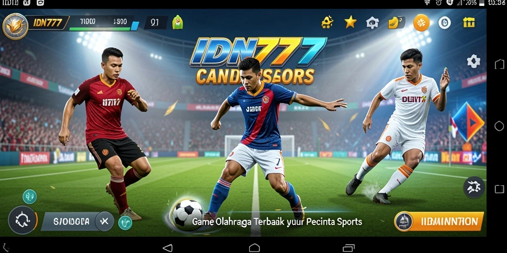 Tampilan gameplay menarik yang menampilkan aksi olahraga mendebarkan.