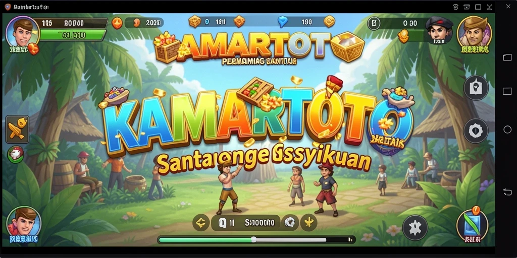 Tampilan gameplay KAMARTOTO yang menyenangkan dan menghibur.