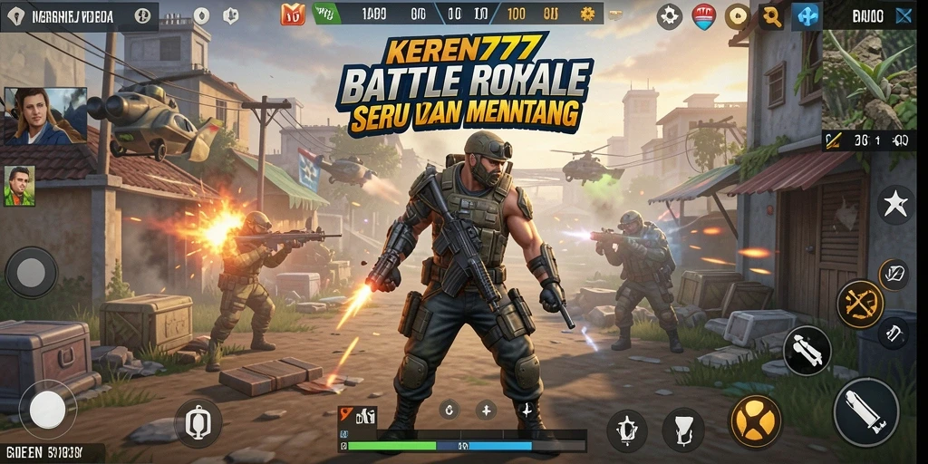 Screenshot gameplay KEREN777 yang menunjukkan aksi pertempuran seru.