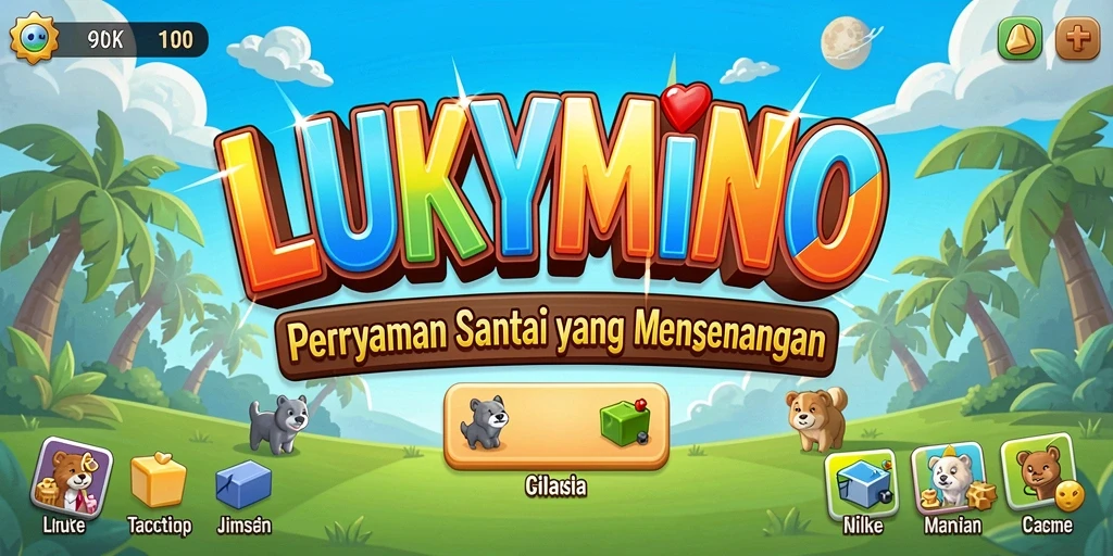 Tampilan menawan dari gameplay LUKYMINO yang menyenangkan.