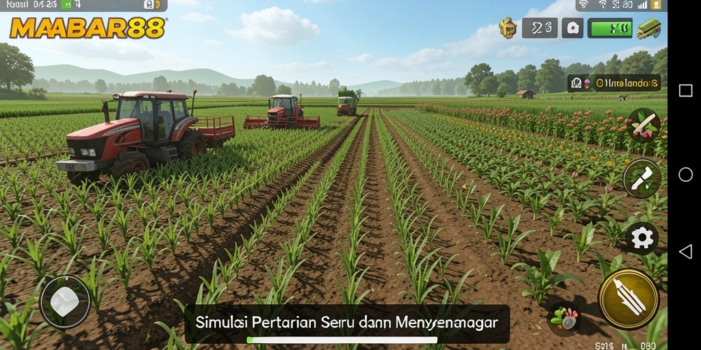 Gambaran penuh warna dari kebun dalam MABAR88