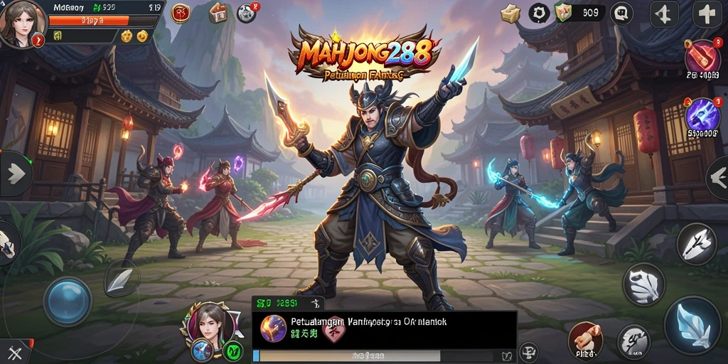 Tampilan gameplay ARPG yang mendebarkan di MAHJONG288.