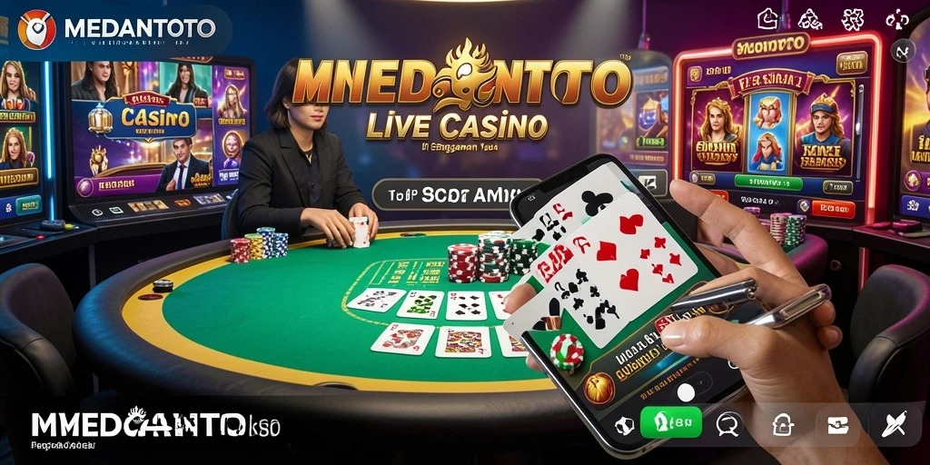 Tampilan gameplay Live Casino di MEDANTOTO yang seru dan interaktif.