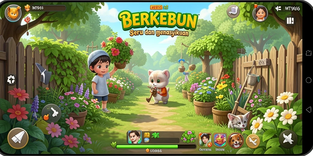 Tangkapan layar menarik dari gameplay pertanian di MT966.