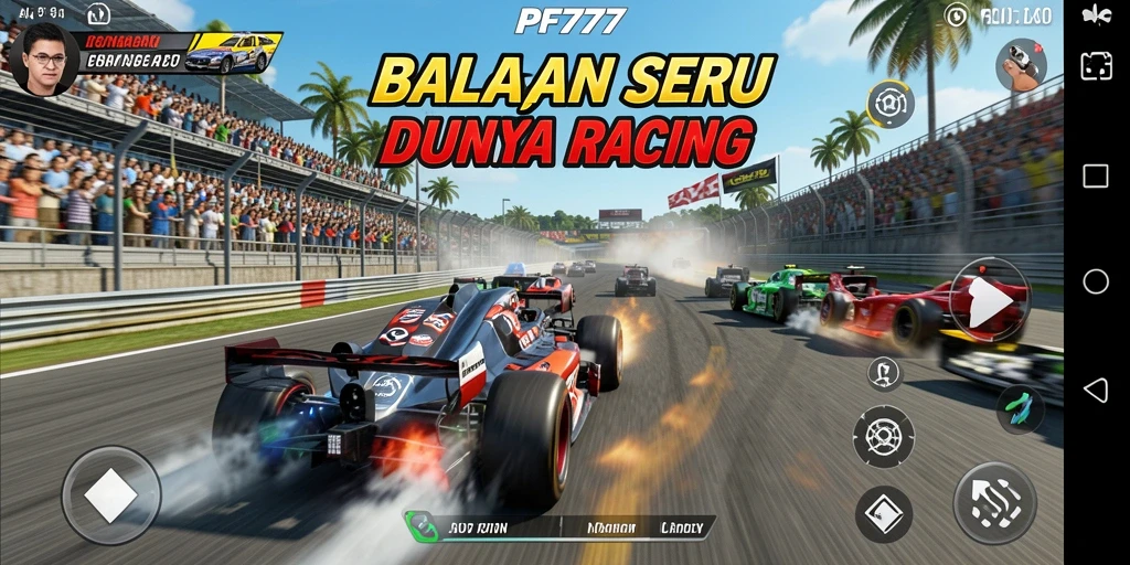 Gameplay Racing yang mendebarkan dan penuh tantangan.