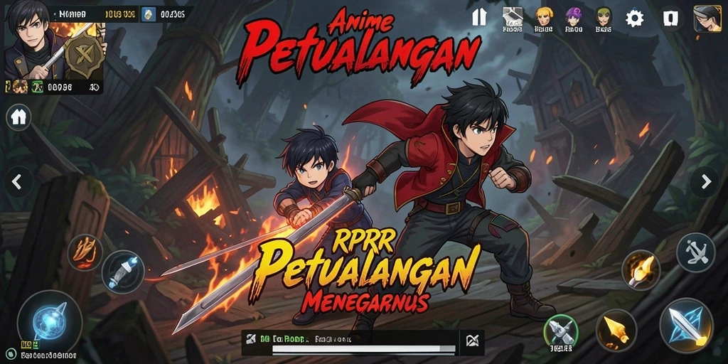Screenshot RPRR menampilkan aksi gameplay Anime yang seru.