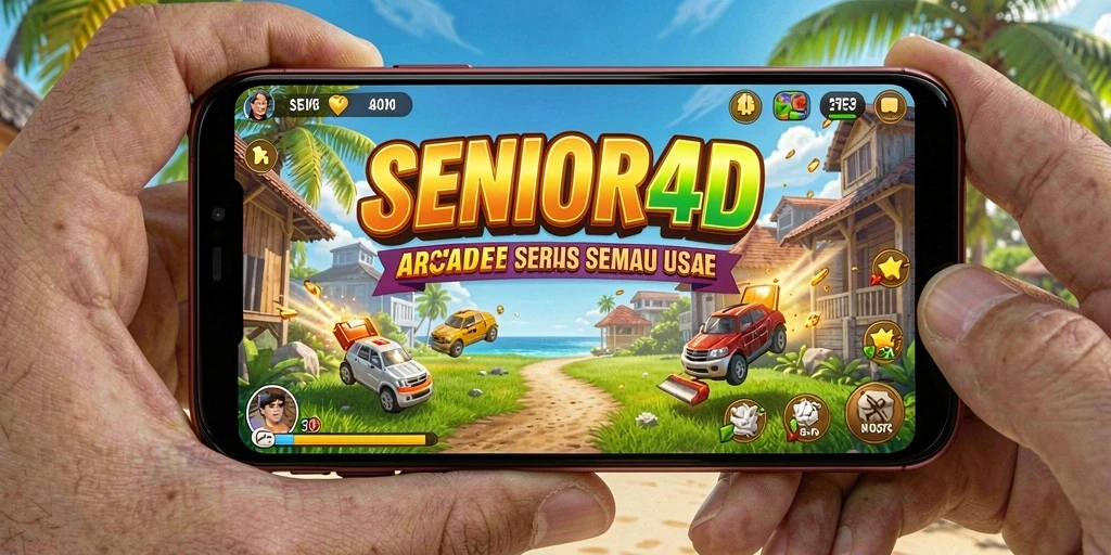 Tampilan gameplay SENIOR4D yang mengasyikkan dan penuh warna.