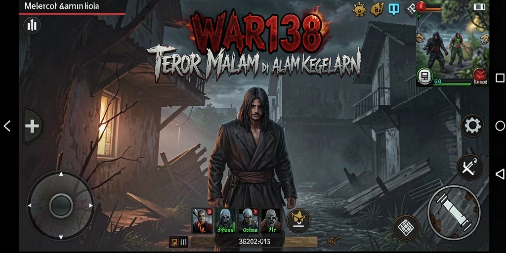 Screenshot dari gameplay WAR138 menampilkan suasana gelap dan mencekam.